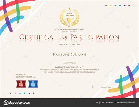 Certificado De Participacion Template