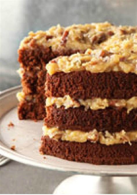 This dark chocolate cake with coconut pecan icing was founded by. BAKER'S GERMAN'S Sweet Chocolate Cake | Recipe | Bakers ...