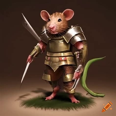 Illustration Of A Steampunk Rat With Power Armor On Craiyon