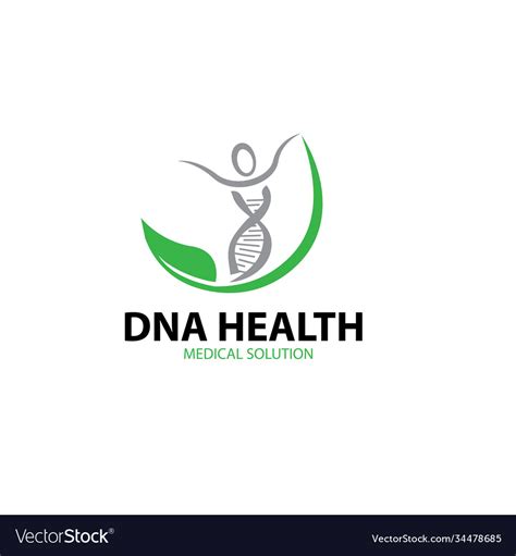 Bio Tech Health Logo Design For Medical Service Vector Image