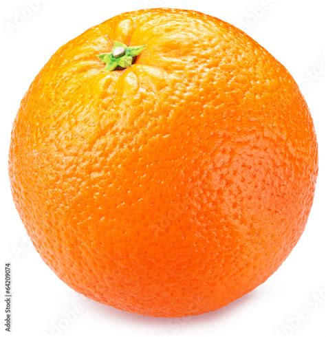 Orange Isolated On A White Background Stock Photo And Royalty Free