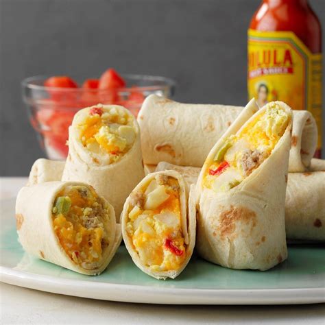 Slow Cooker Breakfast Burritos Recipe How To Make It Taste Of Home