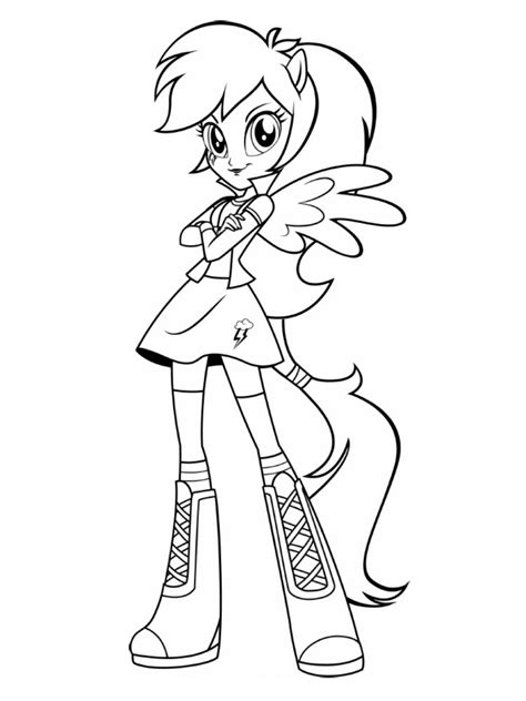 You will need a pdf reader to view these files. Rainbow Dash coloring pages to download and print for free
