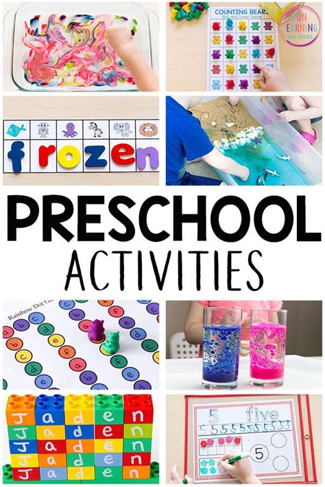 Hands On Activities For Preschoolers Preschool Activities Preschool