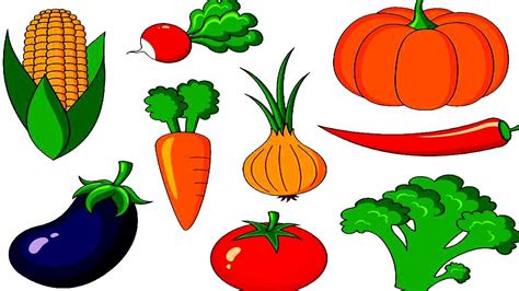 Vegetables Names With Pictures For Kids Children Youtube