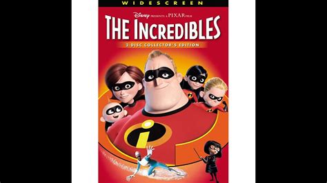Opening To The Incredibles Widescreen Dvd 2005 Both Discs Youtube