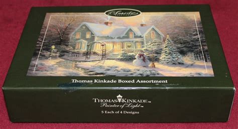 'christmas' was created by thomas kinkade in kitsch style. Thomas Kinkade Boxed Assortment - 20 Christmas Cards & Envelopes Sunrise Greetings