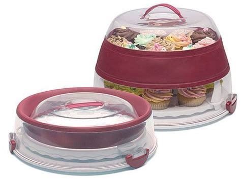 Gadgets Progressive Collapsible Cake And Cupcake Carrier Cake