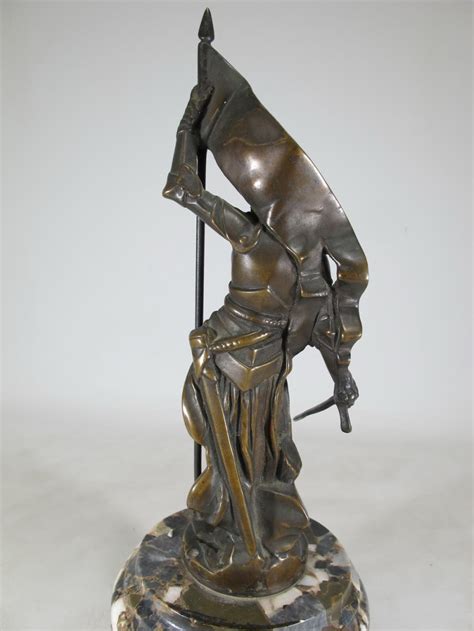 Sold Price Antique French Joan Of Arc Bronze Statue November 1 0119
