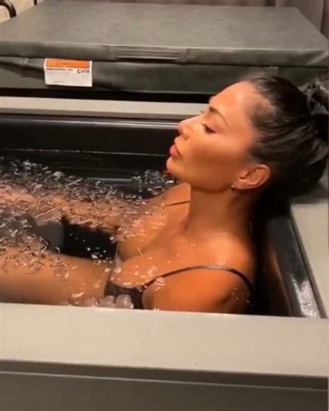 Nicole Scherzinger In An Ice Bath Photos And Videos The Fappening