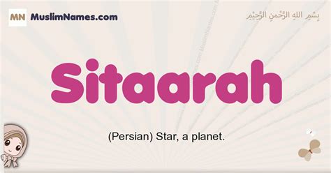Sitaarah Meaning Arabic Muslim Name Sitaarah Meaning