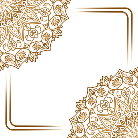 Mandala Islamic Pattern Vector Art Png Islamic Border Mandala Gold