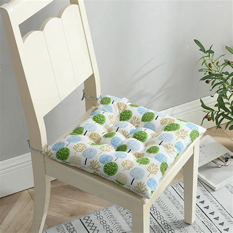 15 7x15 87 inch square chair pad seat cushion with ties non slip superior comfort and softness