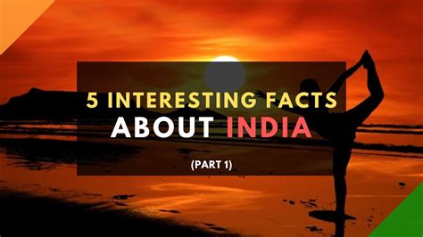 Interesting Facts About India Part 1 Youtube