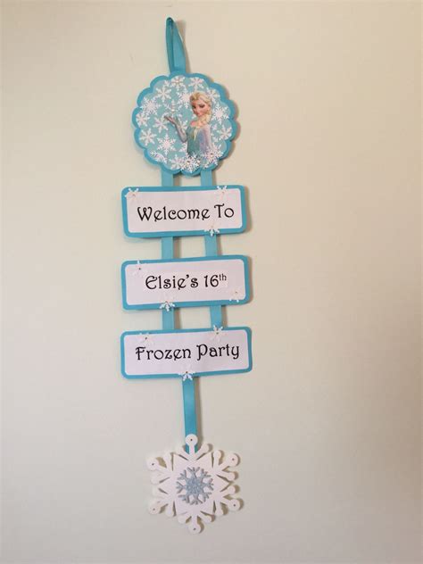 Welcome Sign Elsa Cake Frozen Elsa Cakes Frozen Theme 4th Birthday