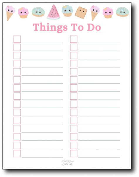 Printable To Do Lists A Lot Of Products On The Etsy Top