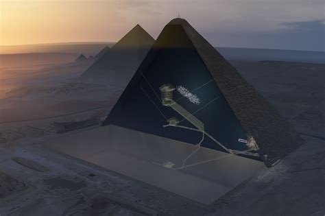 descubren una nueva cámara en la gran pirámide de keops rtve