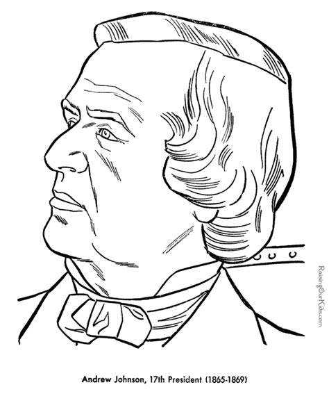 001 Andrew Johnson Coloring Page Social Studies Differentiated