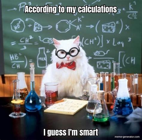 According To My Calculations I Guess Im Smart Meme Generator