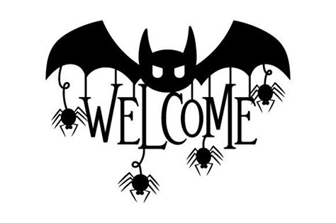 Halloween Welcome Sign Svg Cut File By Creative Fabrica Crafts