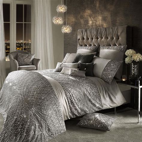Esta Silver Bed Linen Bed Linens Luxury Silver Bedroom Luxurious