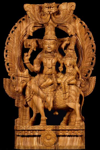 Sold Shiva And Shakti Riding On Nandi 36 26w2a Hindu Gods And Buddha