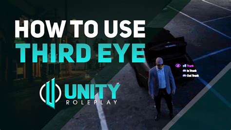 How To Use In Third Eye තෙවැනි ඇස කොහොමද Use කරන්නේ Unity Roleplay