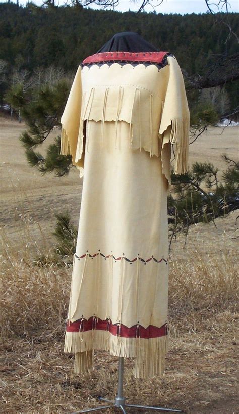 Buckskin Deerskin Native American Dress Plains Indian Etsy Native American Dress American