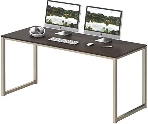 Shw Home Office 48 Inch Computer Desk Silverespresso Pricepulse