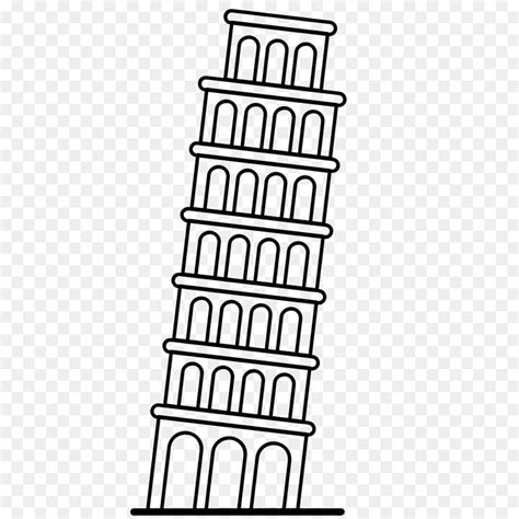 Leaning Tower Of Pisa Drawing Clip Art Library