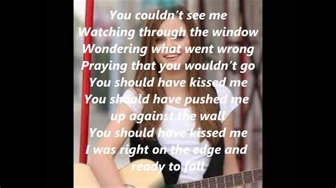 Kissed You Goodnight Cover By Tiffany Alvord Lyrics Youtube
