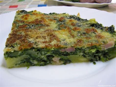 Pastel De Espinacas Y Patatas Microondas