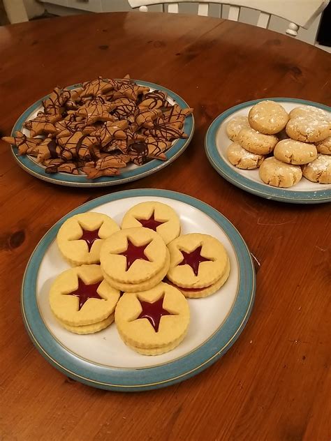 Homemade Assorted Christmas Biscuits Food