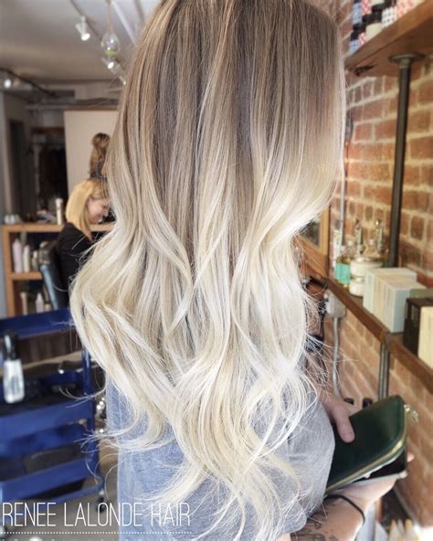 Ombre Balayage Platinum Blonde Long Hair Hair And Beauty