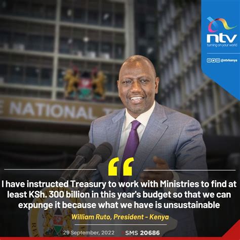 Africa Updates On Twitter Rt Ntvkenya President Ruto I Have Instructed Treasury To Work