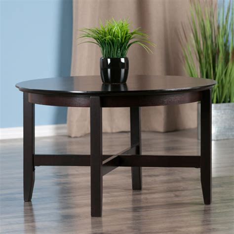 Toby Transitional Round Coffee Table Espresso Best Buy Canada