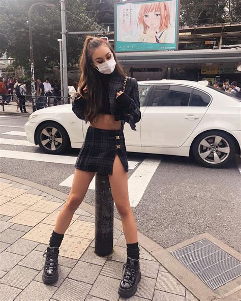 Rumi Dowson On Instagram “happiest In Tokyo 🖤🦋 ” Women Fashion Cute Outfits