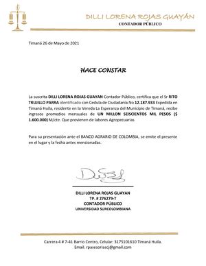 Arriba Imagen Modelo De Certificacion De Contador