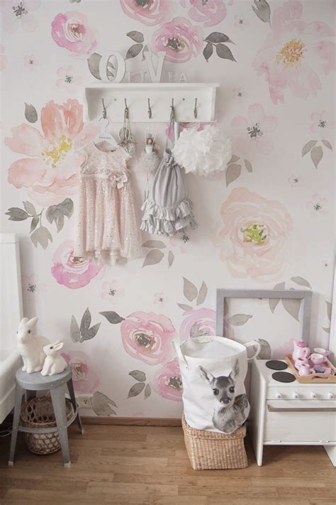 Lovely Vintage Floral Wallpaper Removable Wallpapers • Peel And Stick