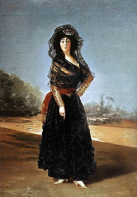 The Portrait Of The Duchess Of Alba Sometimes Known As The Mourning