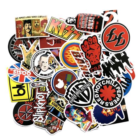 Pcs Pack Music Punk Rock Retro Band Stickers Graffiti Etsy