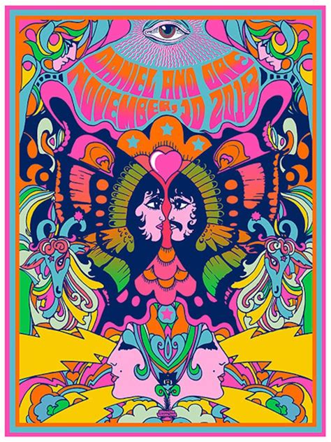 This Psychedelic Poster By Darren Grealish Etsy