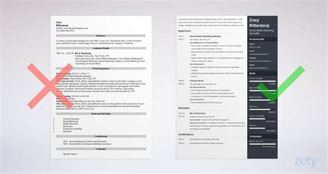 • significantly improved seo for web properties. Social Media Manager Resume Sample (Skills Included)