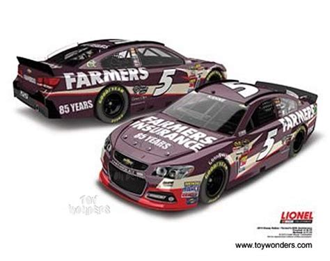 Lionel Nascar Gold Chevy Ss Kasey Kahne 5 Farmers Insurance 85th