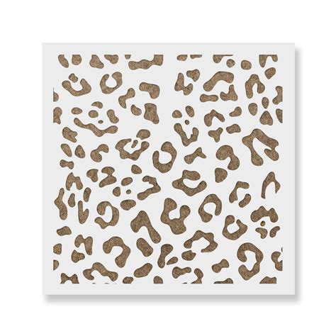 Leopard Print Stencil Plastic Leopard Stencils Designs At Great Prices