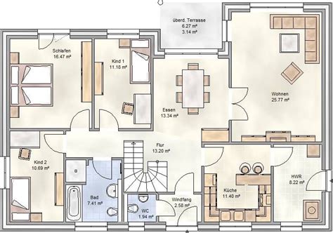 Prinzipiell ist ein offener grundriss, mit wenigen innenwänden, türen und geschickter aufteilung der räume, immer günstiger zu realisieren und einfacher zu planen. Grundriss 120 qm wohnung | Grundriss bungalow ...