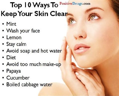 10 Best Ways To Get Clear Skin Clear Skin Care Natural Skin Care