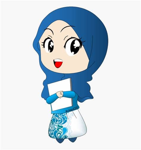Download Gambar Kartun Muslimah Png