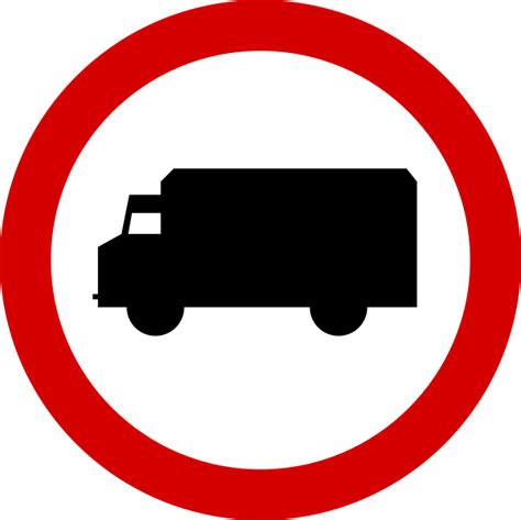 Znak B 5 zakaz wjazdu samochodów ciężarowych Jednoślad pl