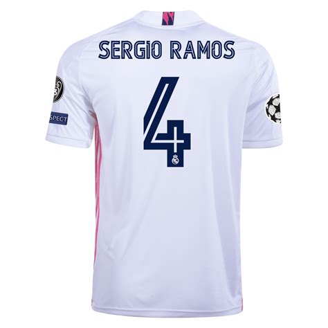 Mens Replica Adidas Sergio Ramos Real Madrid Home Jersey 2021 2xl